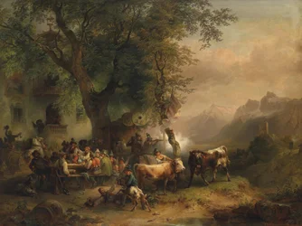 Schietwedstrijd in het Passeiertal